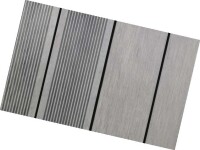 20 x 146 mm VIVADECK® WPC Vintage-Terrassendielen, Grau-Massiv-Profil, Kombi-Profil eins. Gebürstet / eins. Fein gerillt, mit seitlicher Clip-Nut für VD022 & T3601, Längen: 295 cm (Eingabe bei Bestellung / Menge = Lfm.)