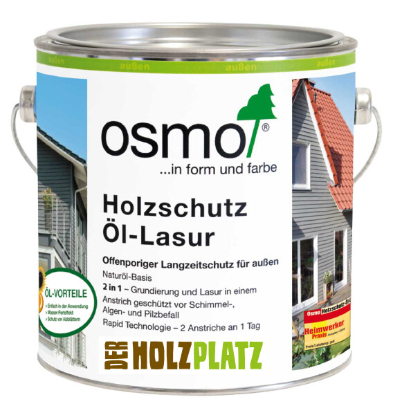 OSMO Waldsofa Holzschutz Öl-Lasur Ebenholz-712, Literpreis: 34,60 Euro, Gebinde: 0,75